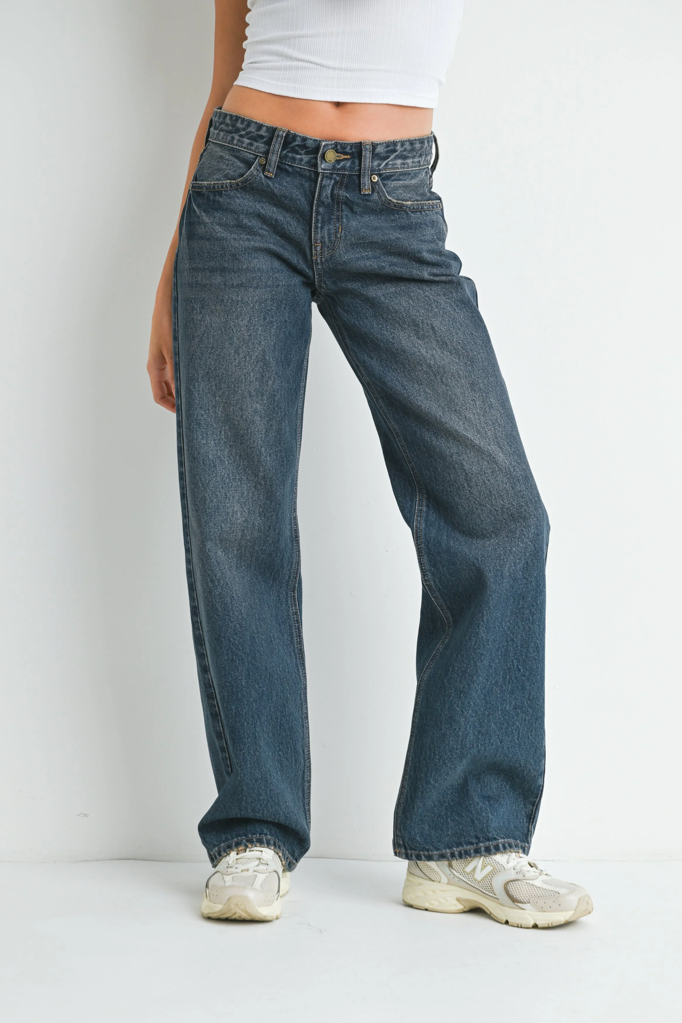 パンツ DEPARTMENT 5 Women Straight Pants DP5572DF0063 083 BLUE DEPARTMENT 5 Straight-leg Mouning dark blue jeans | TheDoubleF
